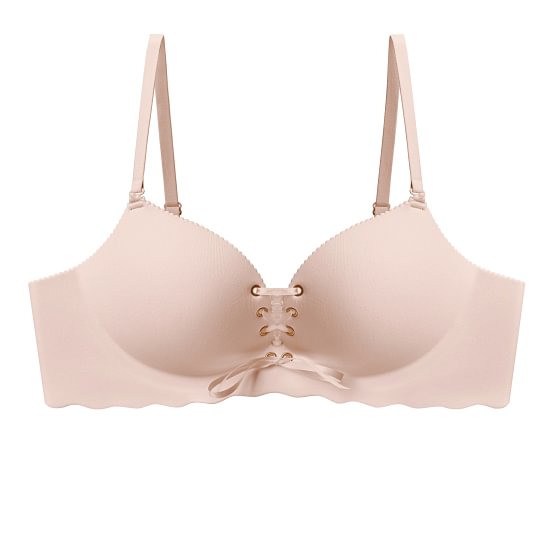 Drawstring Push Up Bra
